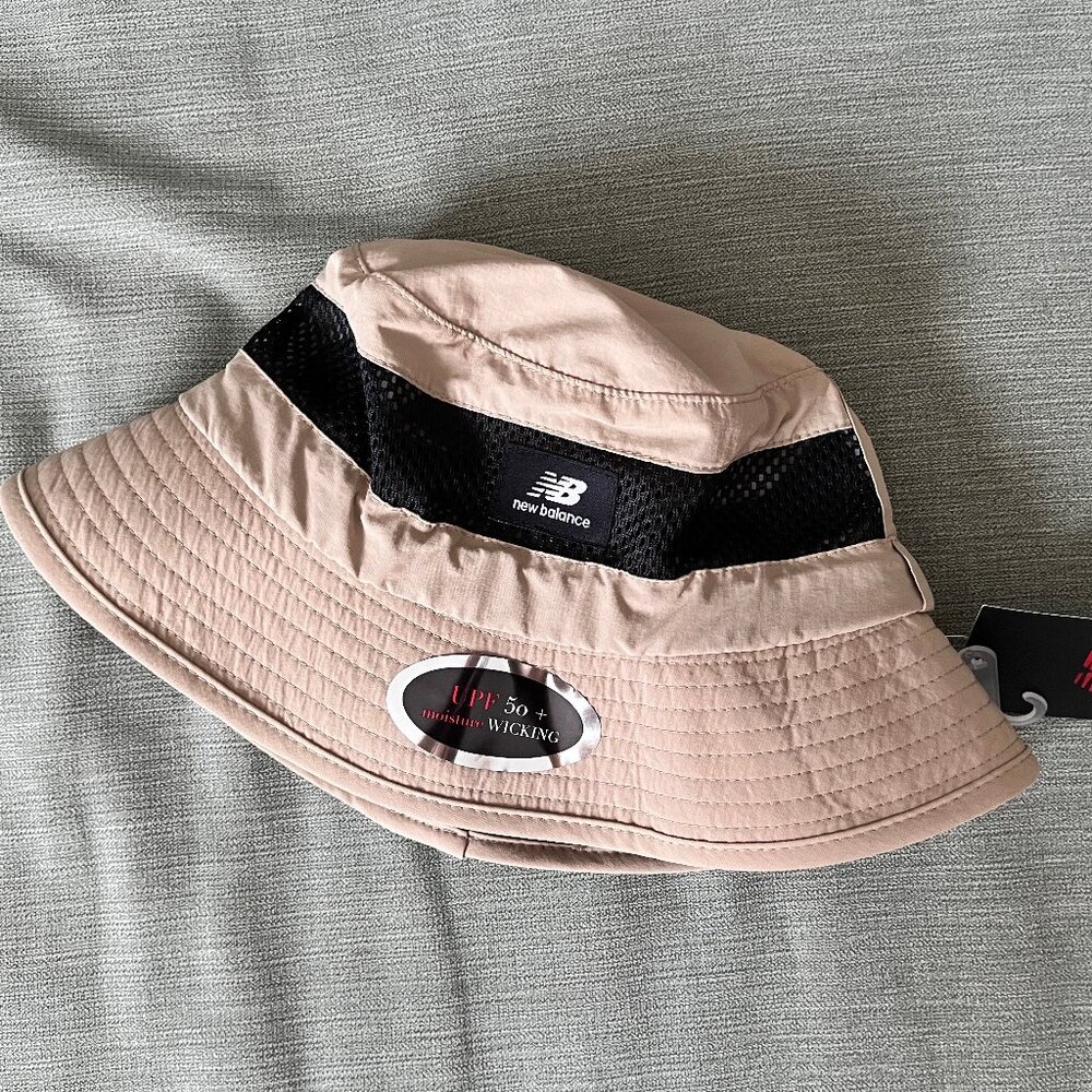 New Balance LIFESTYLE (NWT) UPF 50 Bucket HAT One size w/Adj. Cord +